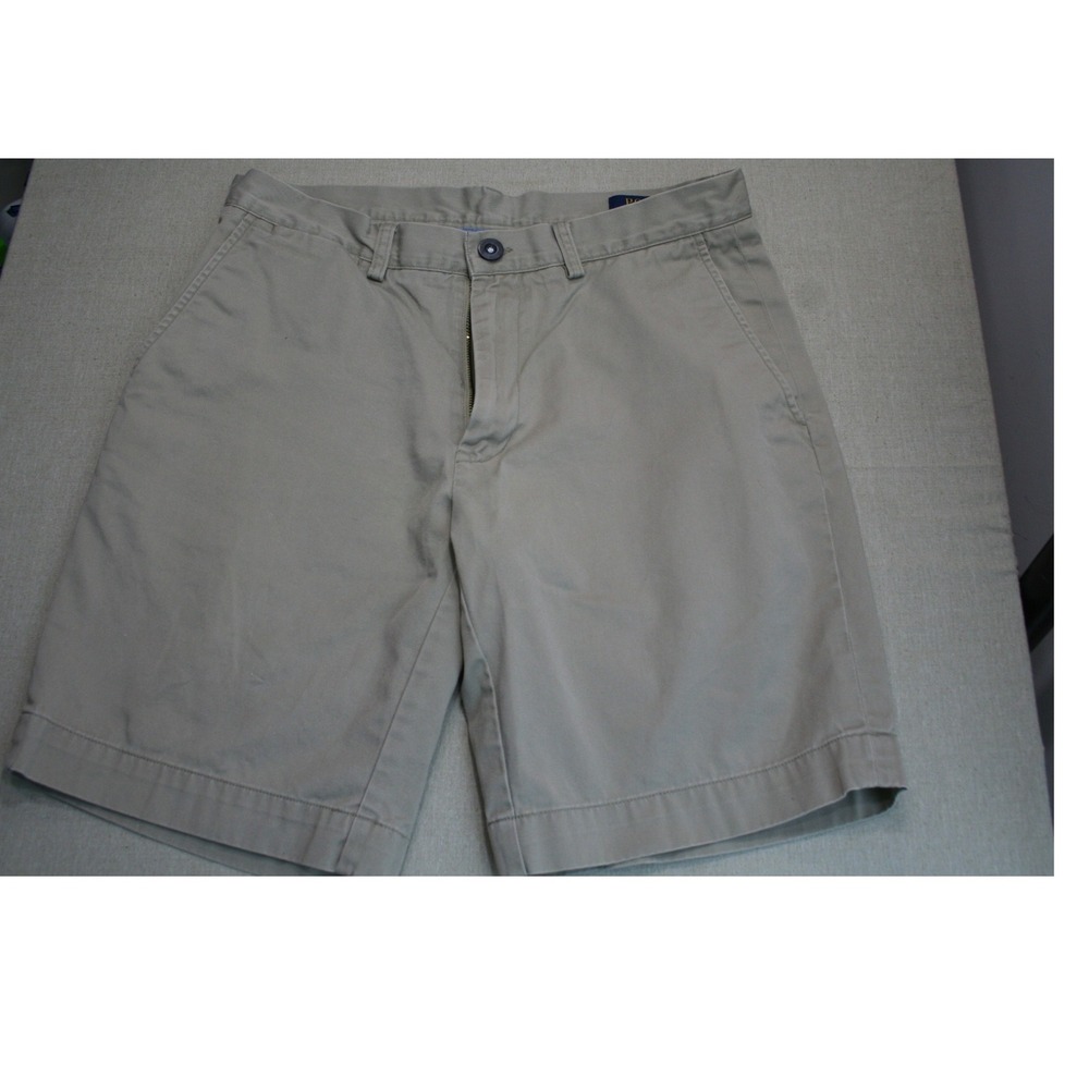 Polo Ralph Lauren Mens Classic Fit 9 Chino Shorts Khaki Tan Cotton Size 32